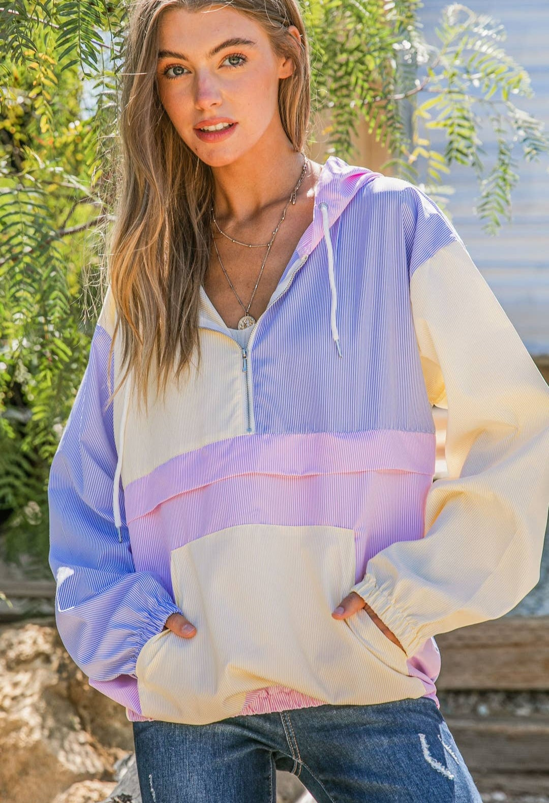 Color Block Pullover