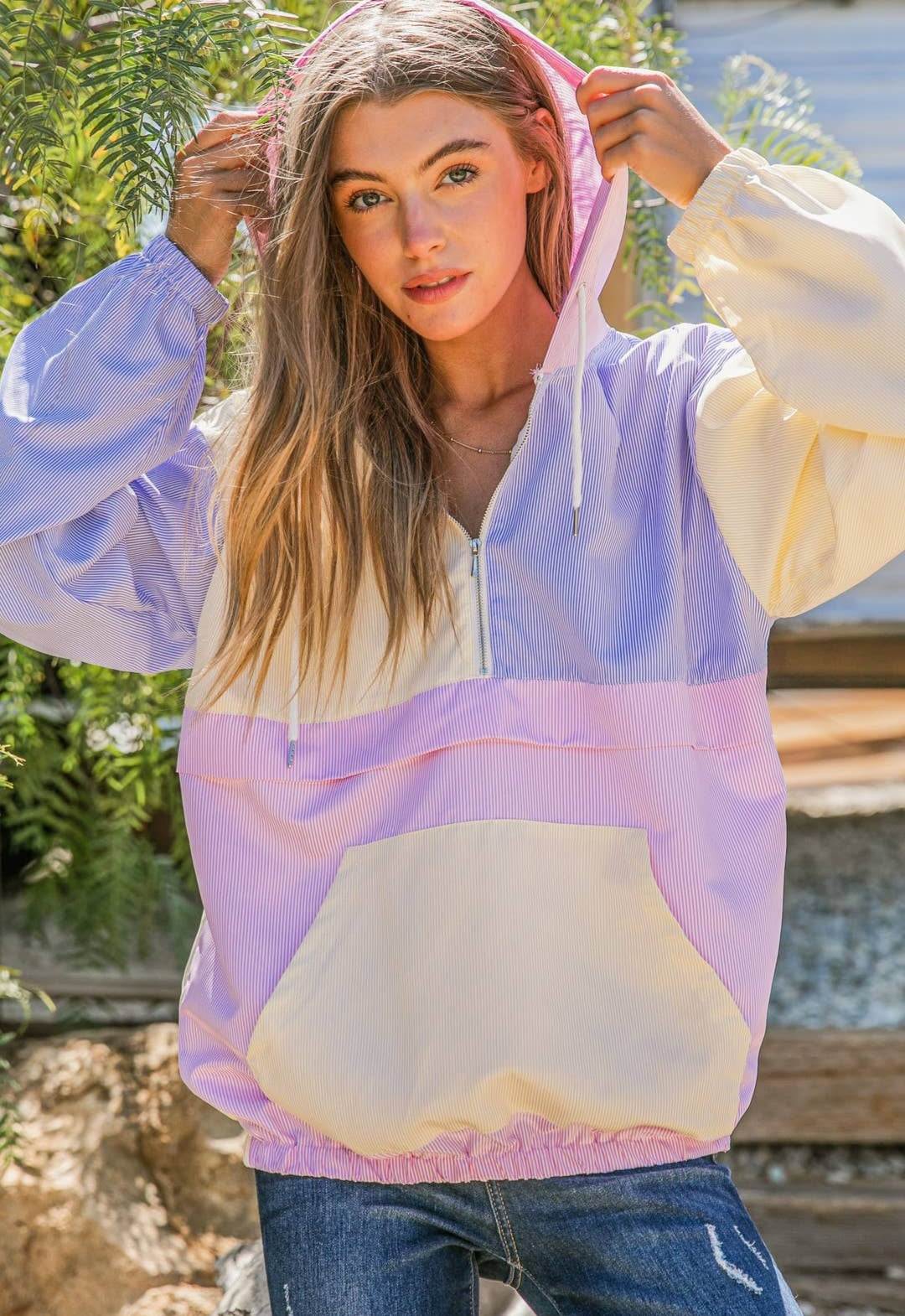 Color Block Pullover