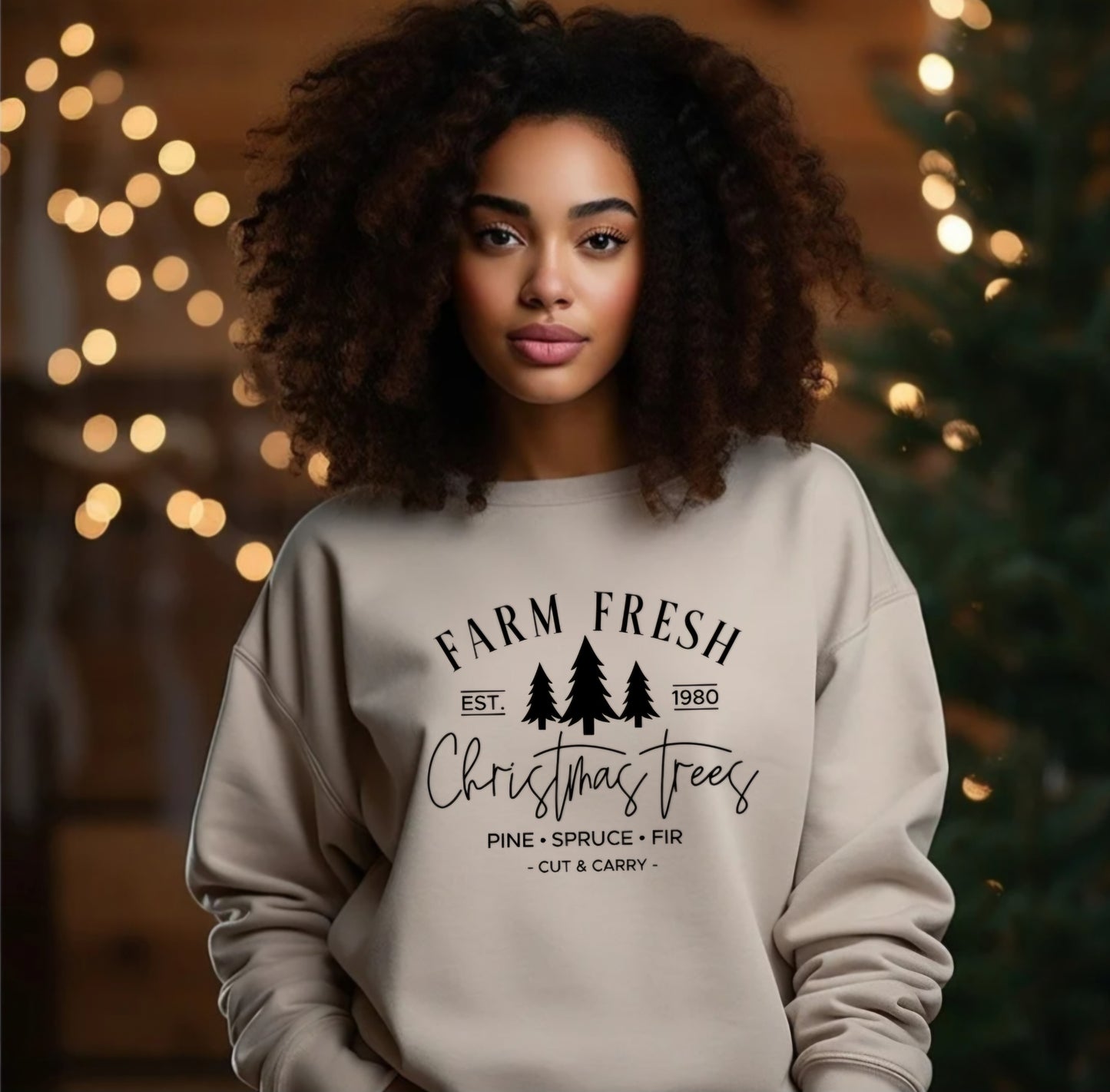 Farm Fresh Christmas Trees Sweatshirt