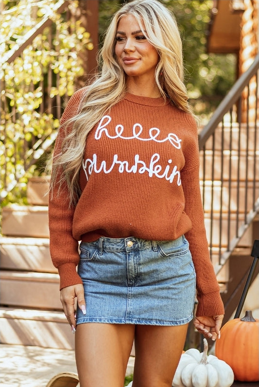 Hello Pumpkin Sweater
