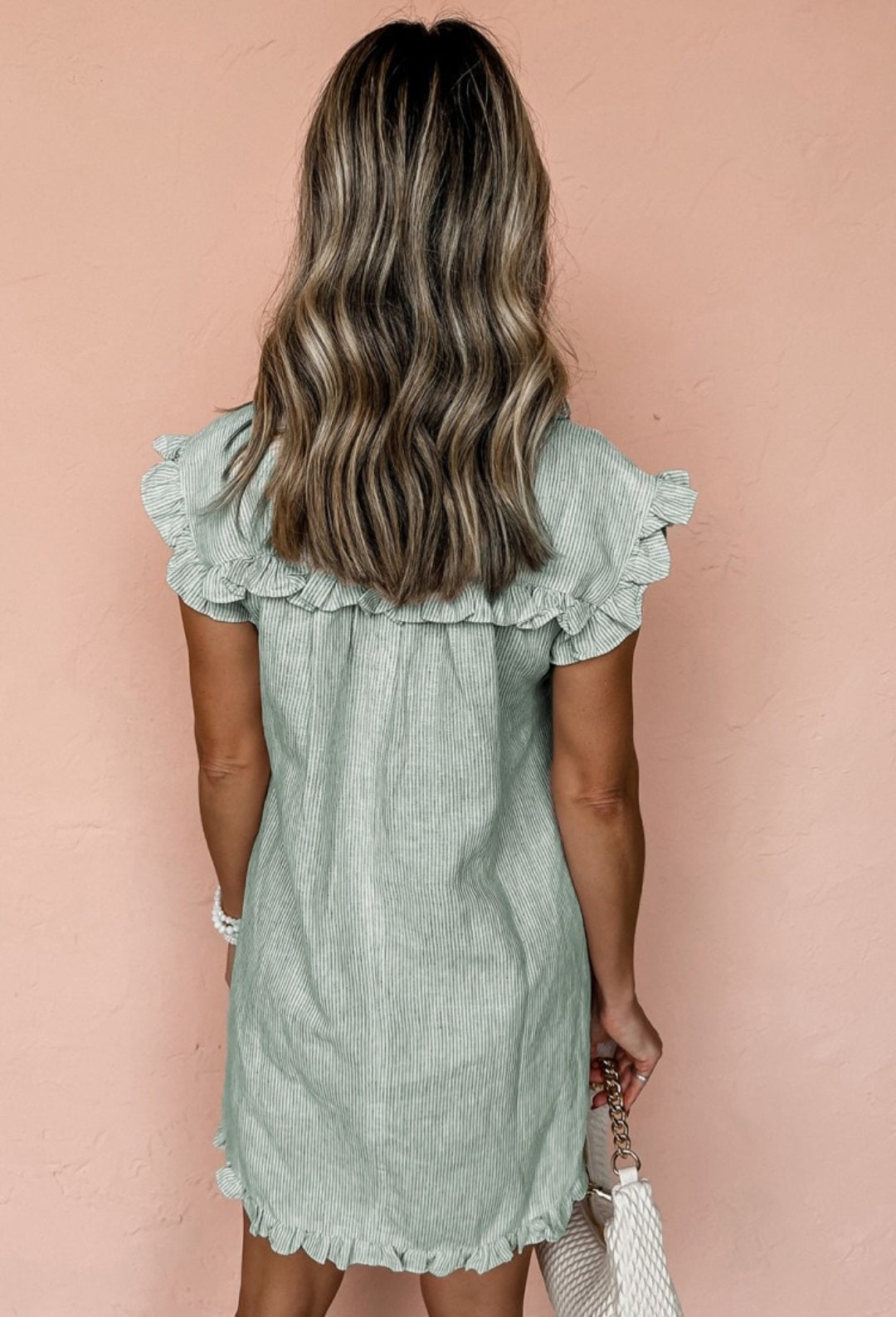 Green Striped Dress
