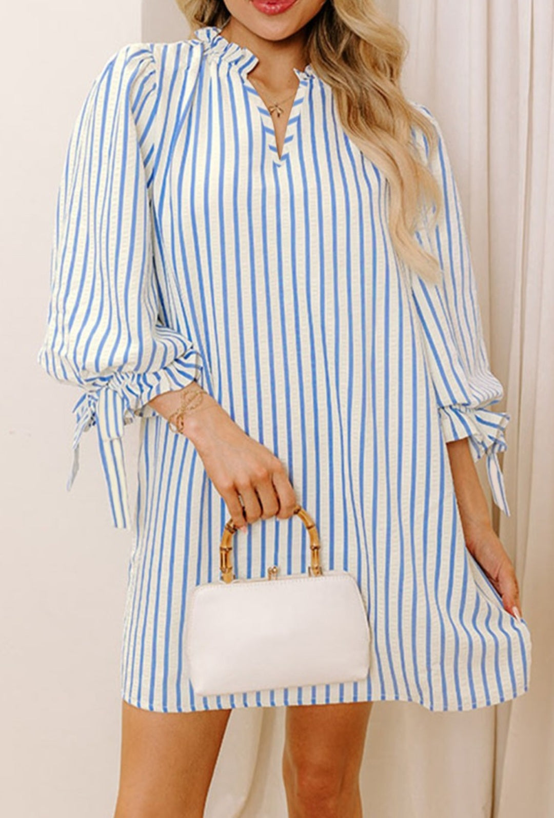 Blue Striped Dress