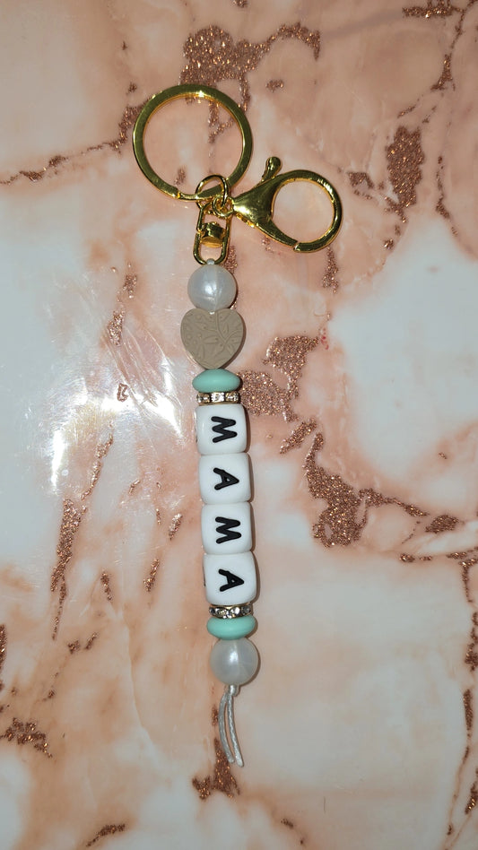 Turquoise Mama Keychain