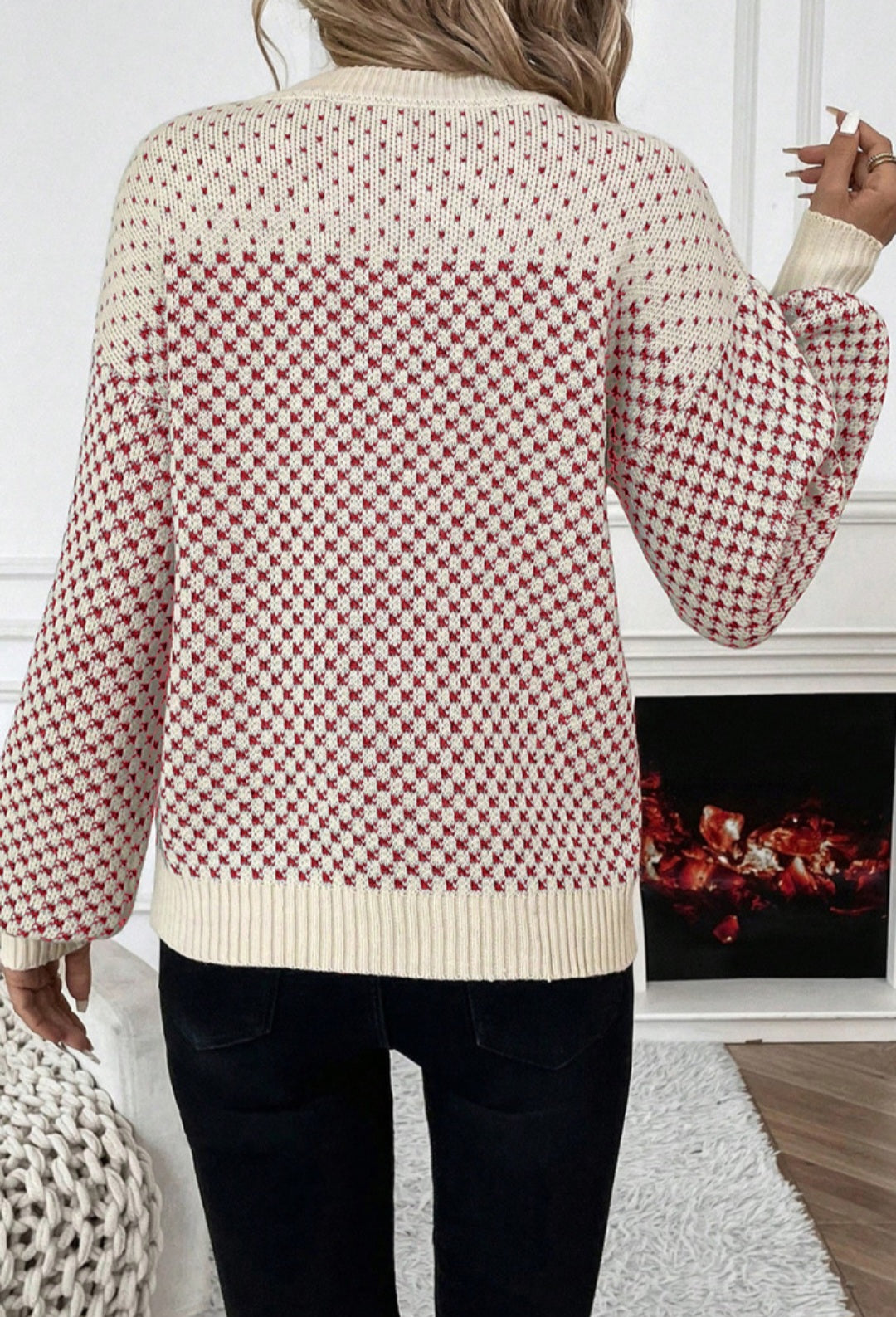 Crisp Maple Check Sweater
