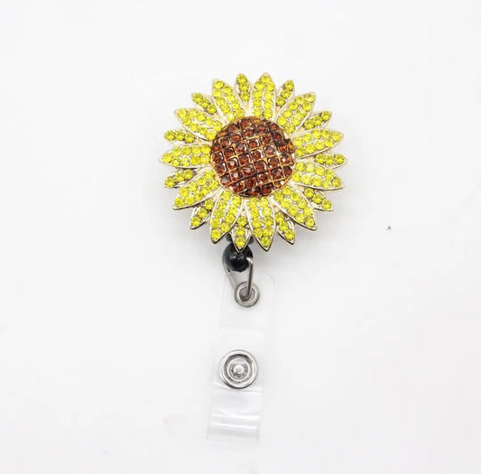 Sunflower Badge Reel