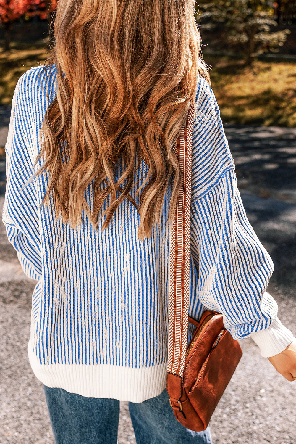 Blue Striped Sweater