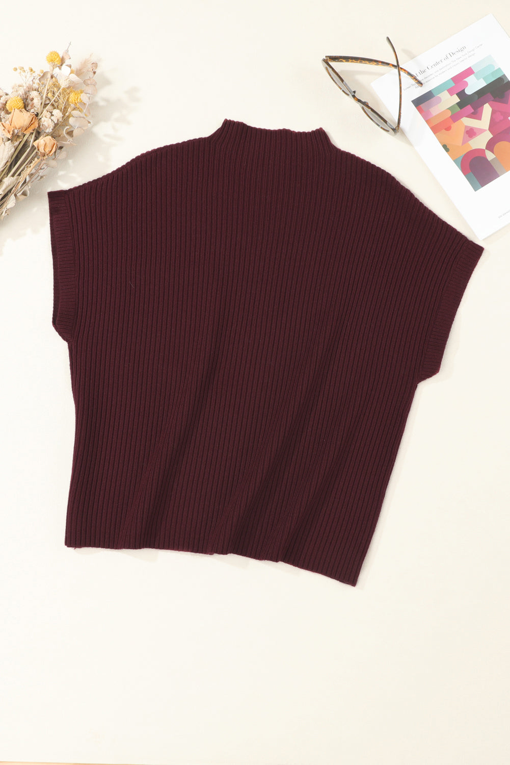 Burgundy Pocket Sweater