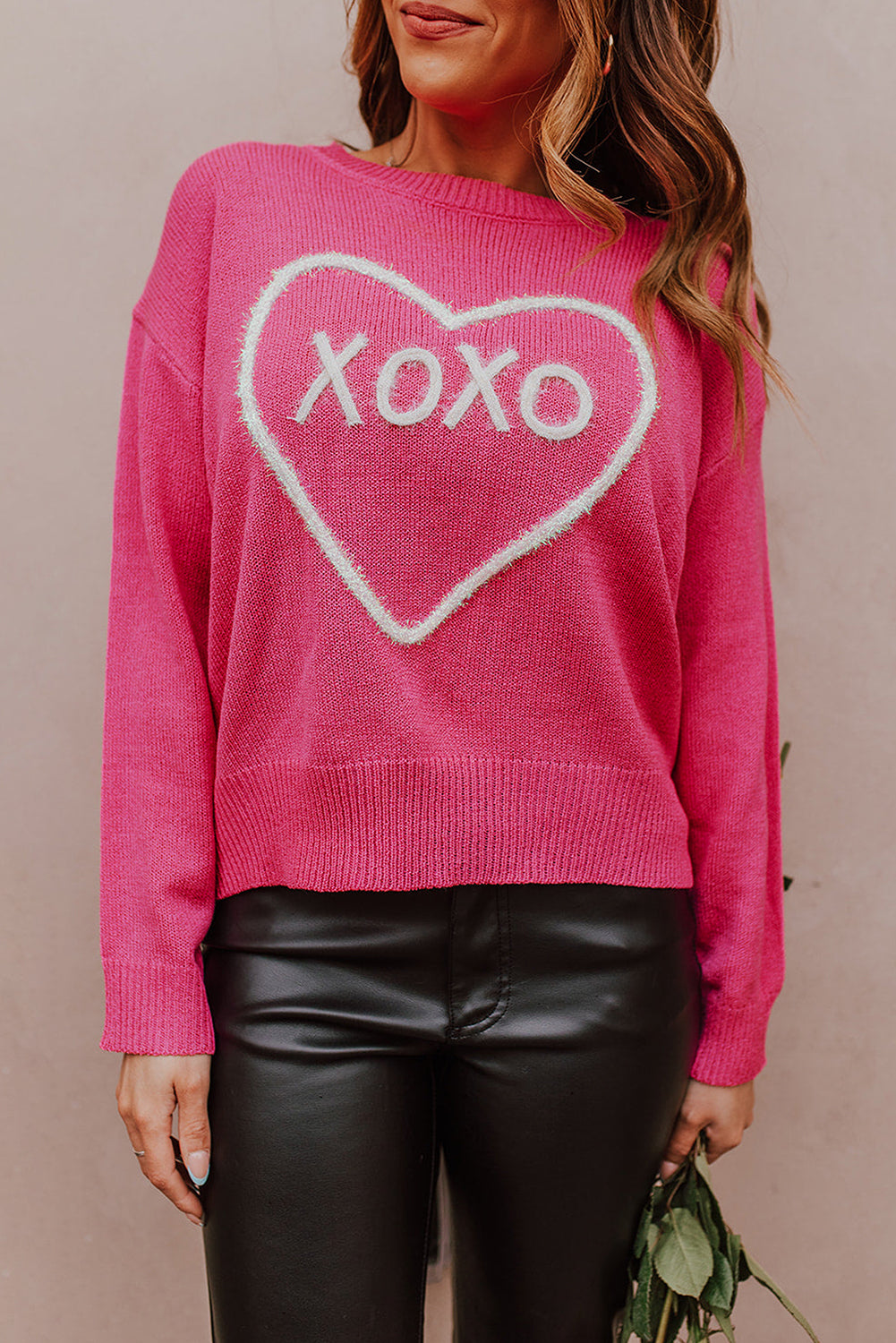 Rose Heart XOXO Sweater