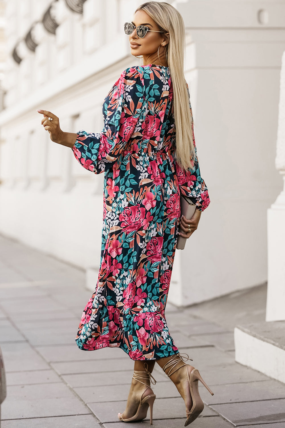 Long Sleeve Floral Dress