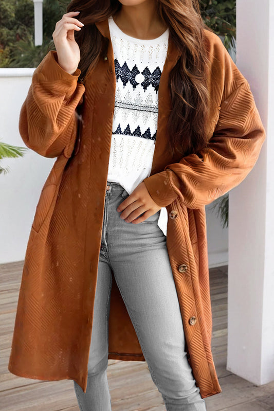 Gold Flame Duster Coat