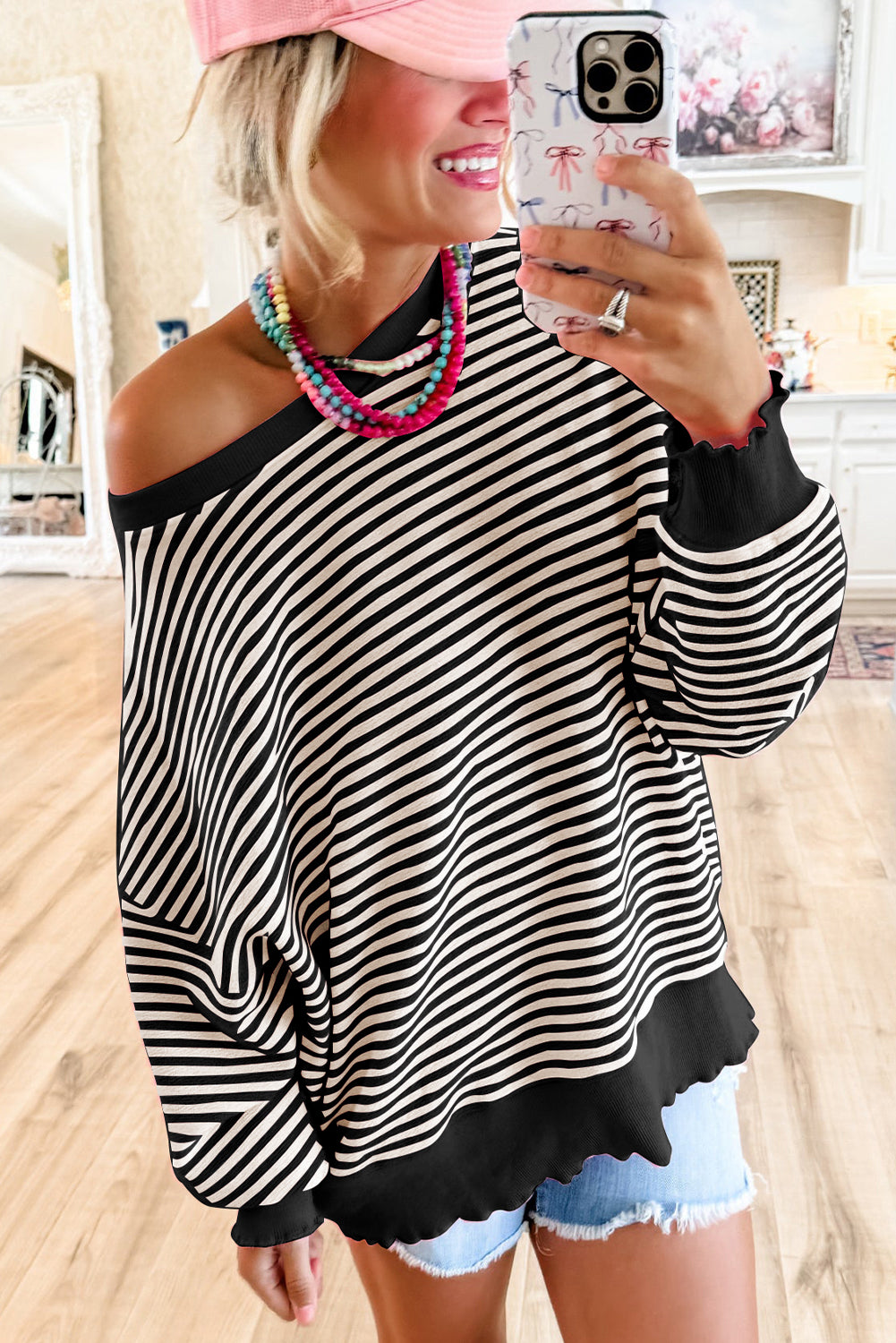 Black Stripe Top