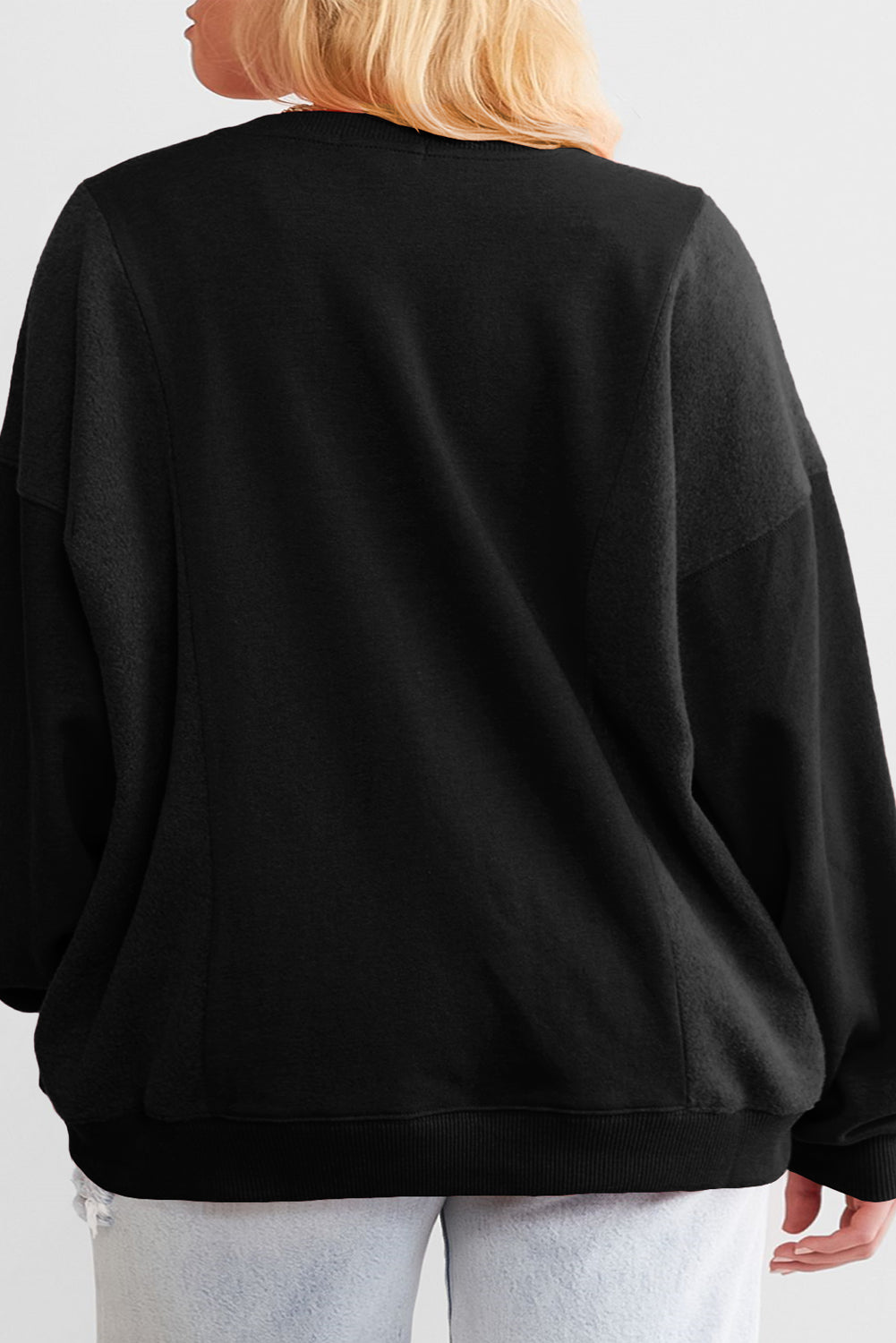 Black Plus Size Sweatshirt