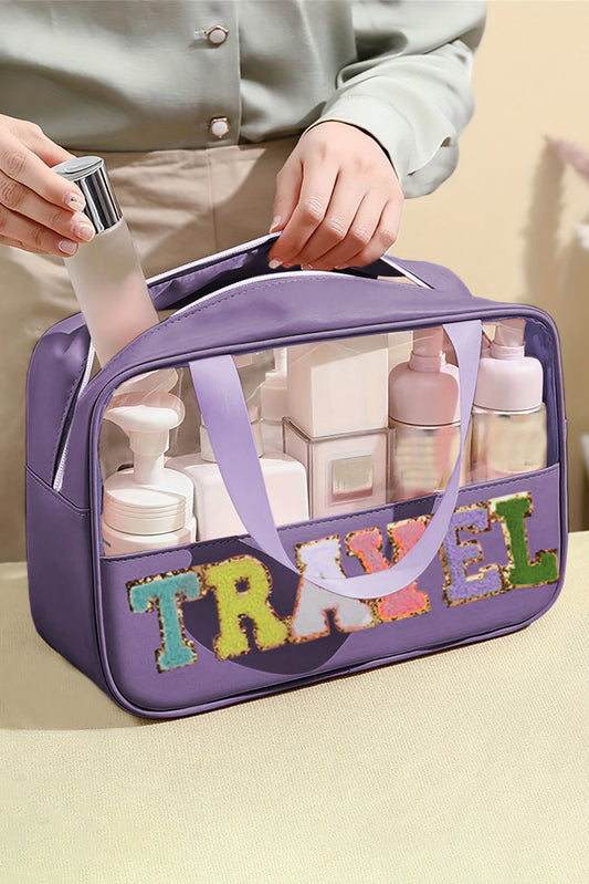 Purple TRAVEL Makeup Bag