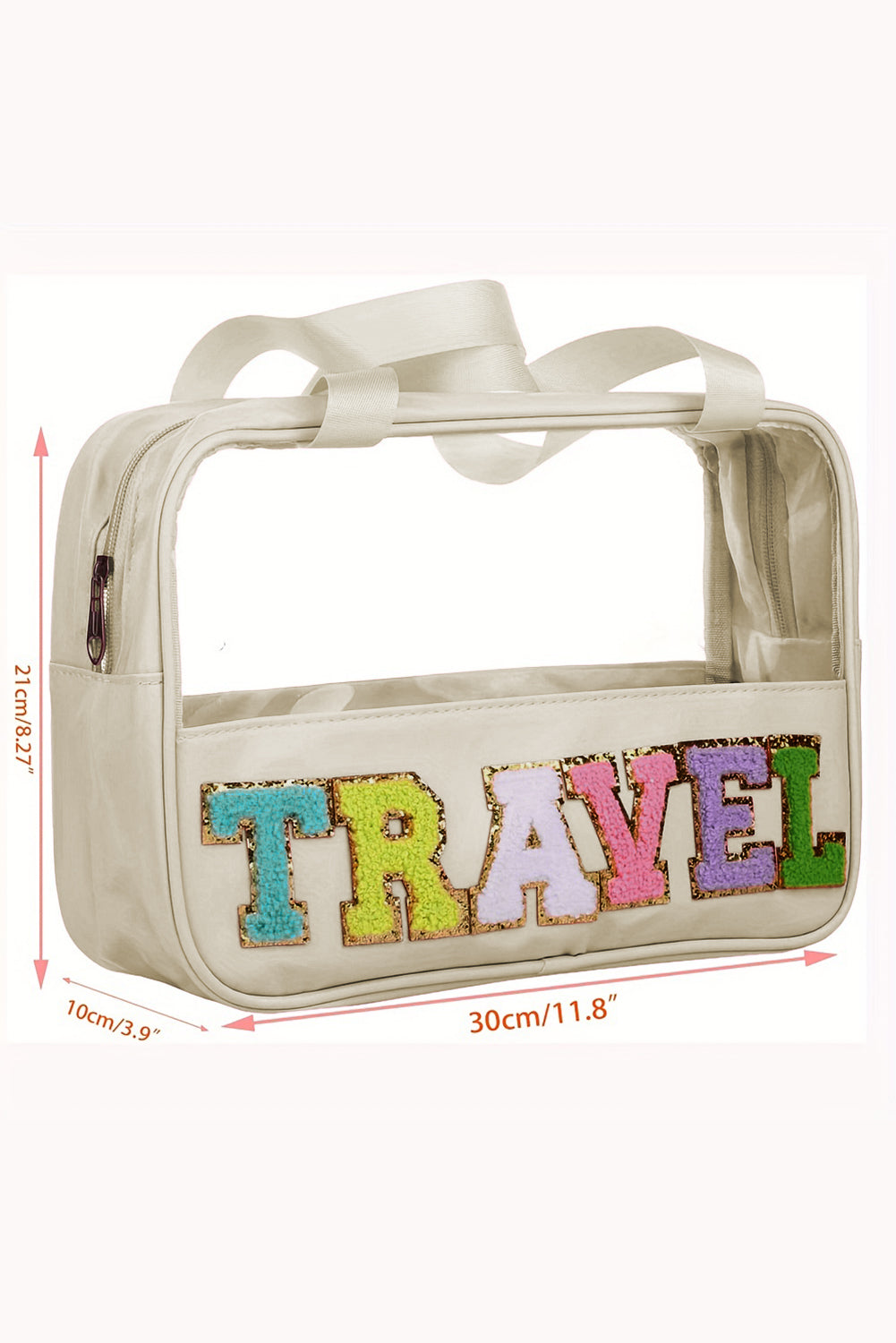 White Travel Makeup Bag