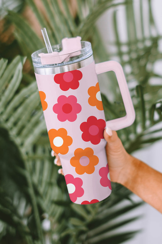 Multicolor Flower 40oz Tumbler