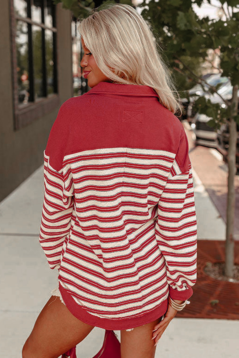 Red Stripe Top