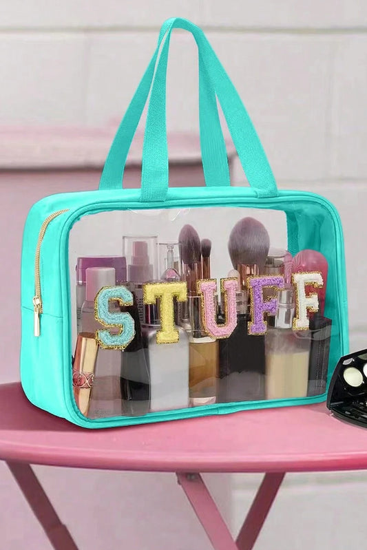 Light Blue STUFF Makeup Bag