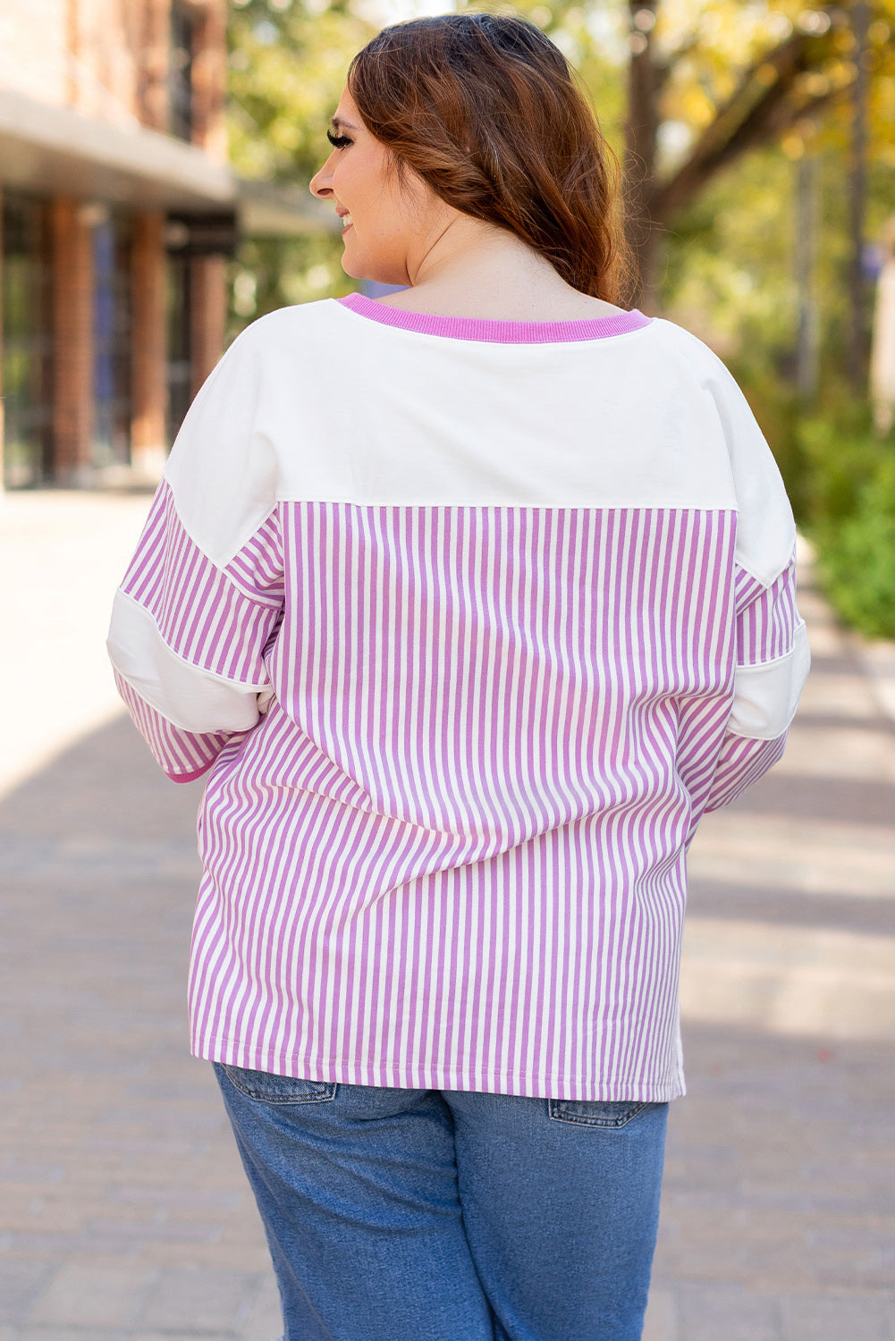 Plus Size Stripe Top