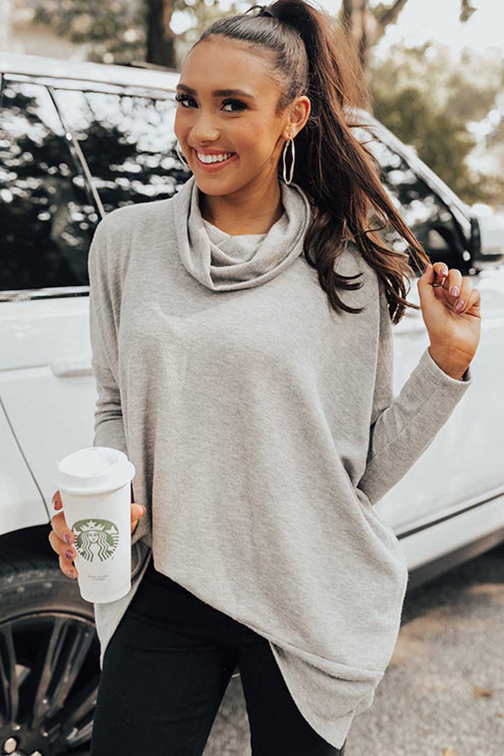 Gray Tunic Top