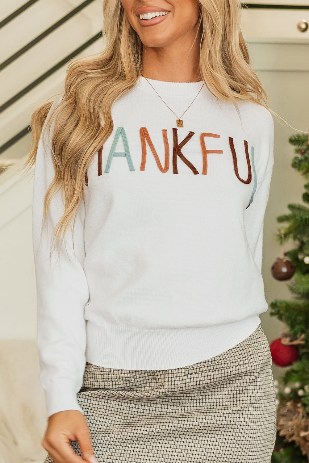 Thankful Ivory Sweater