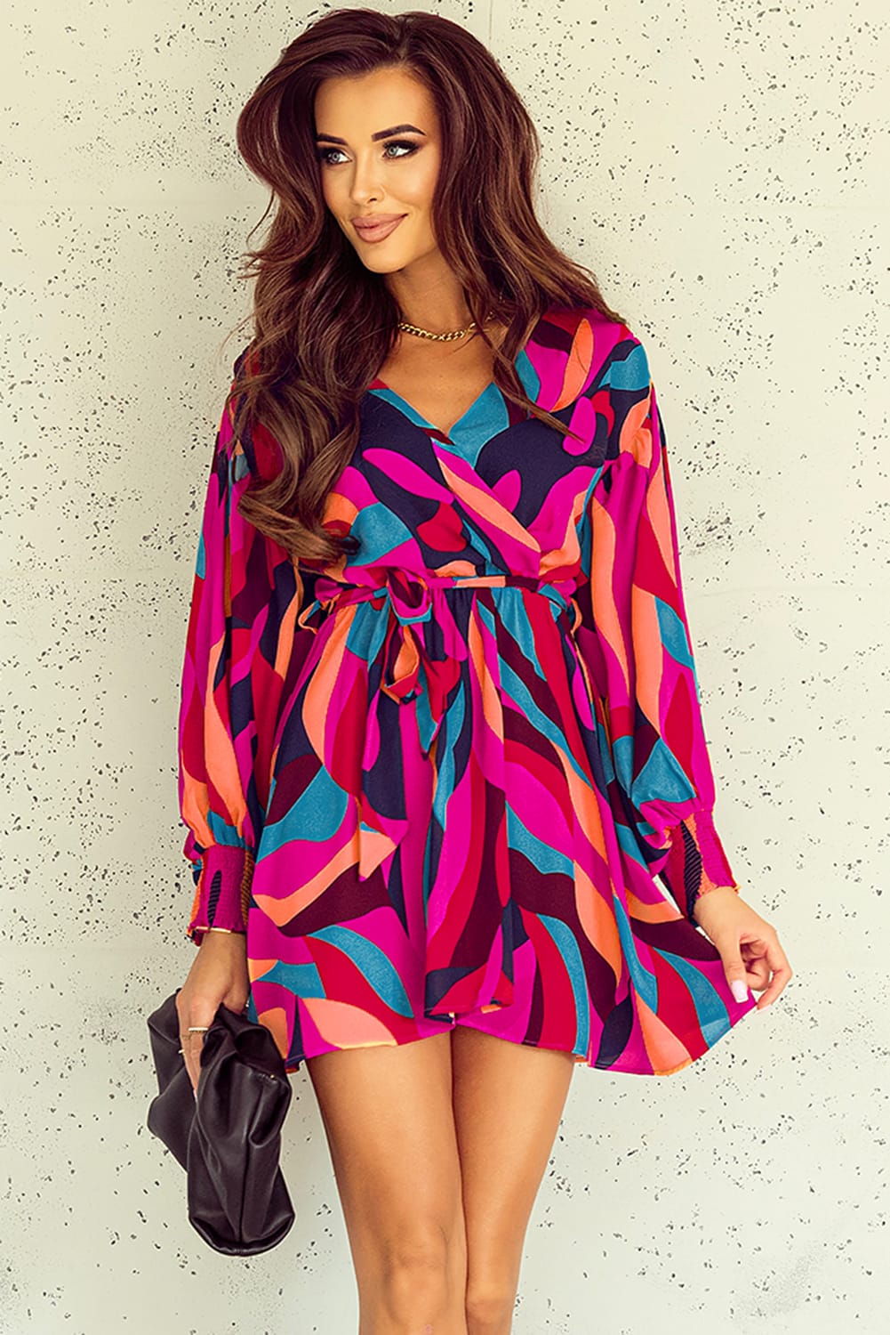 Vibrant Abstract Mini Dress