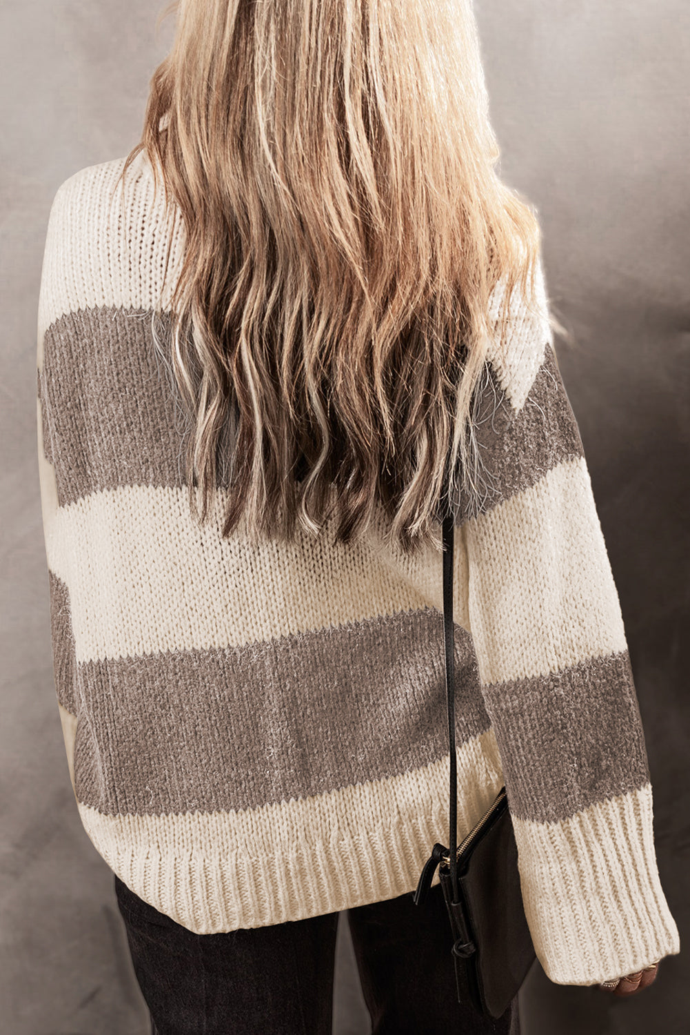 Simply Taupe Colorblock Sweater