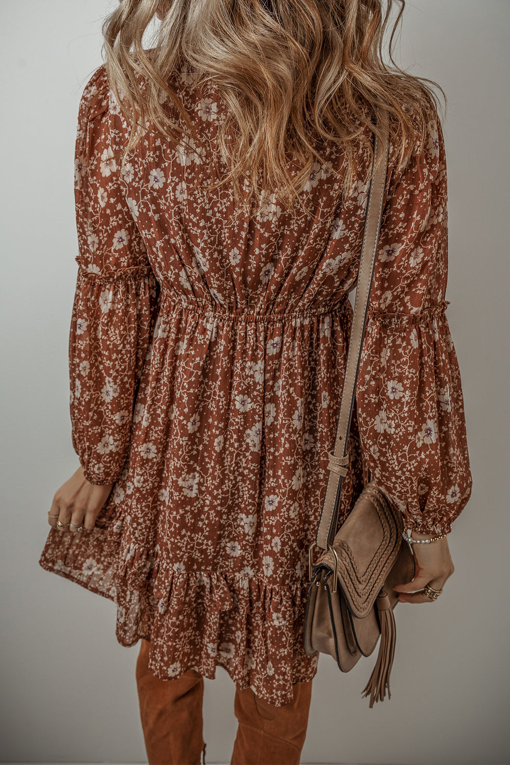 Brown Boho Dress