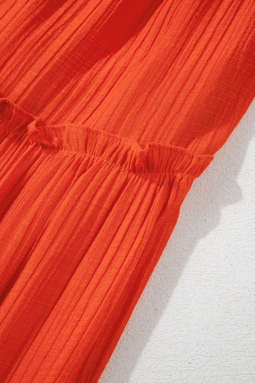 Orange Ruffled Maxi Dress