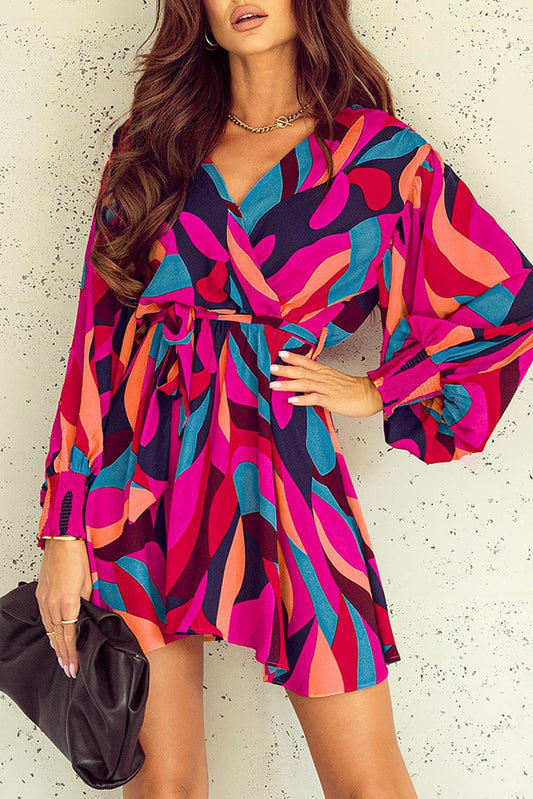 Vibrant Abstract Mini Dress