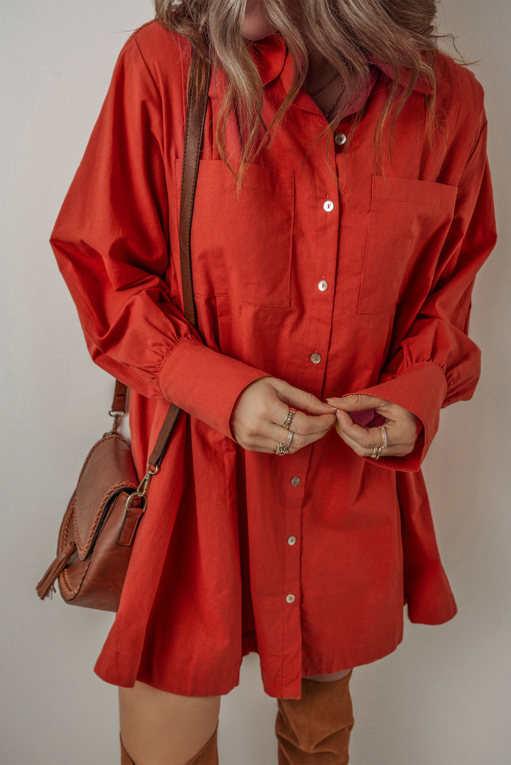 Tomato Red Mini Dress