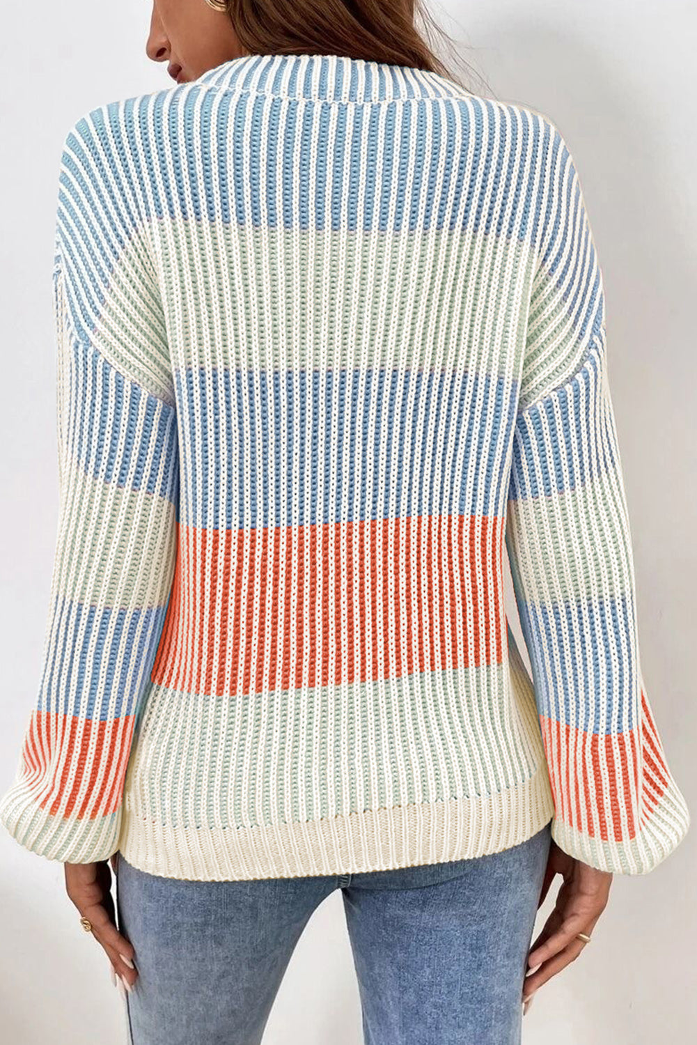 Blue Striped Sweater