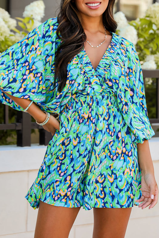 Abstract Print Romper