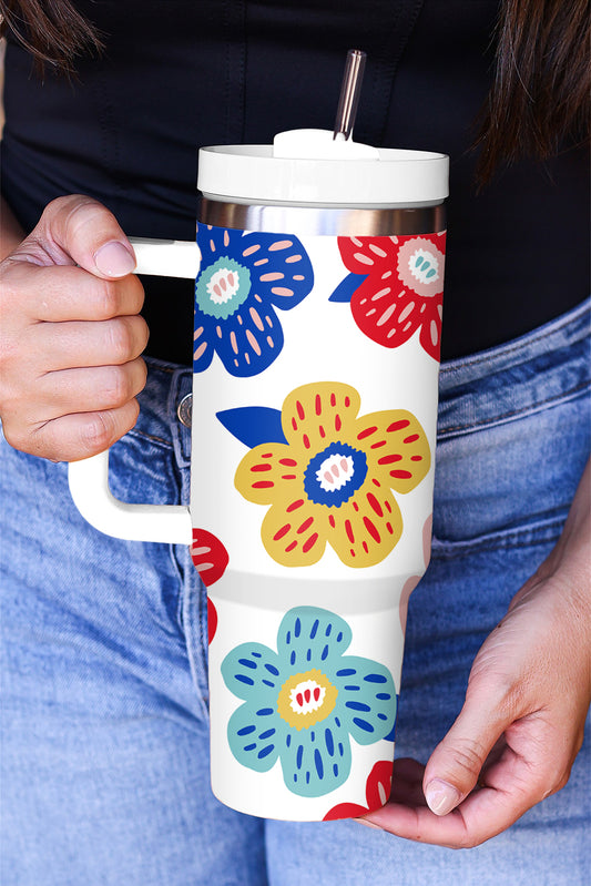 Flower Pattern 40oz Tumbler