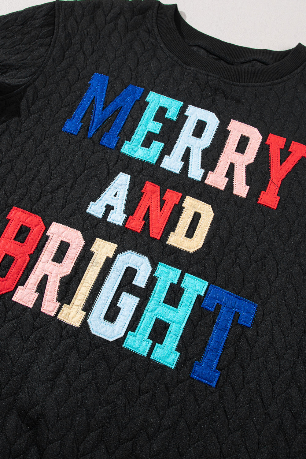 Black Merry And Bright Sweatshirt