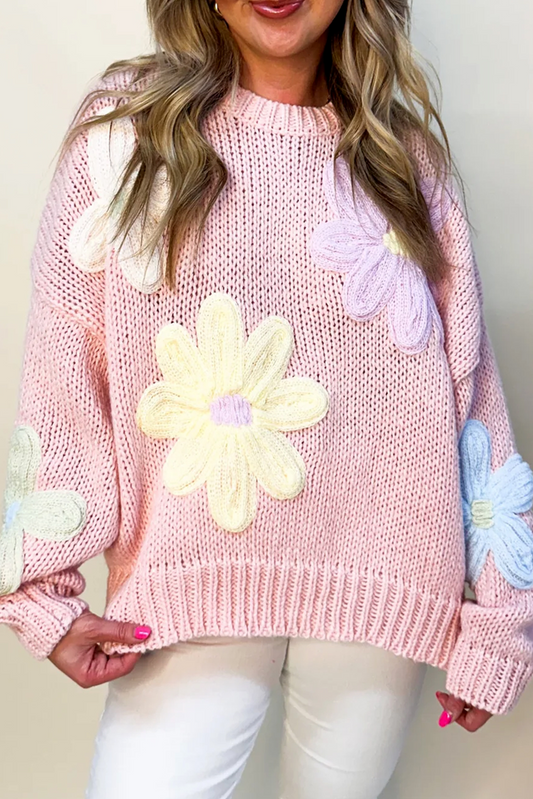 Pink Petals Sweater