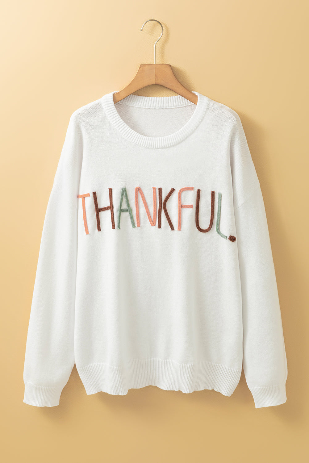 Thankful Ivory Plus Size Sweater