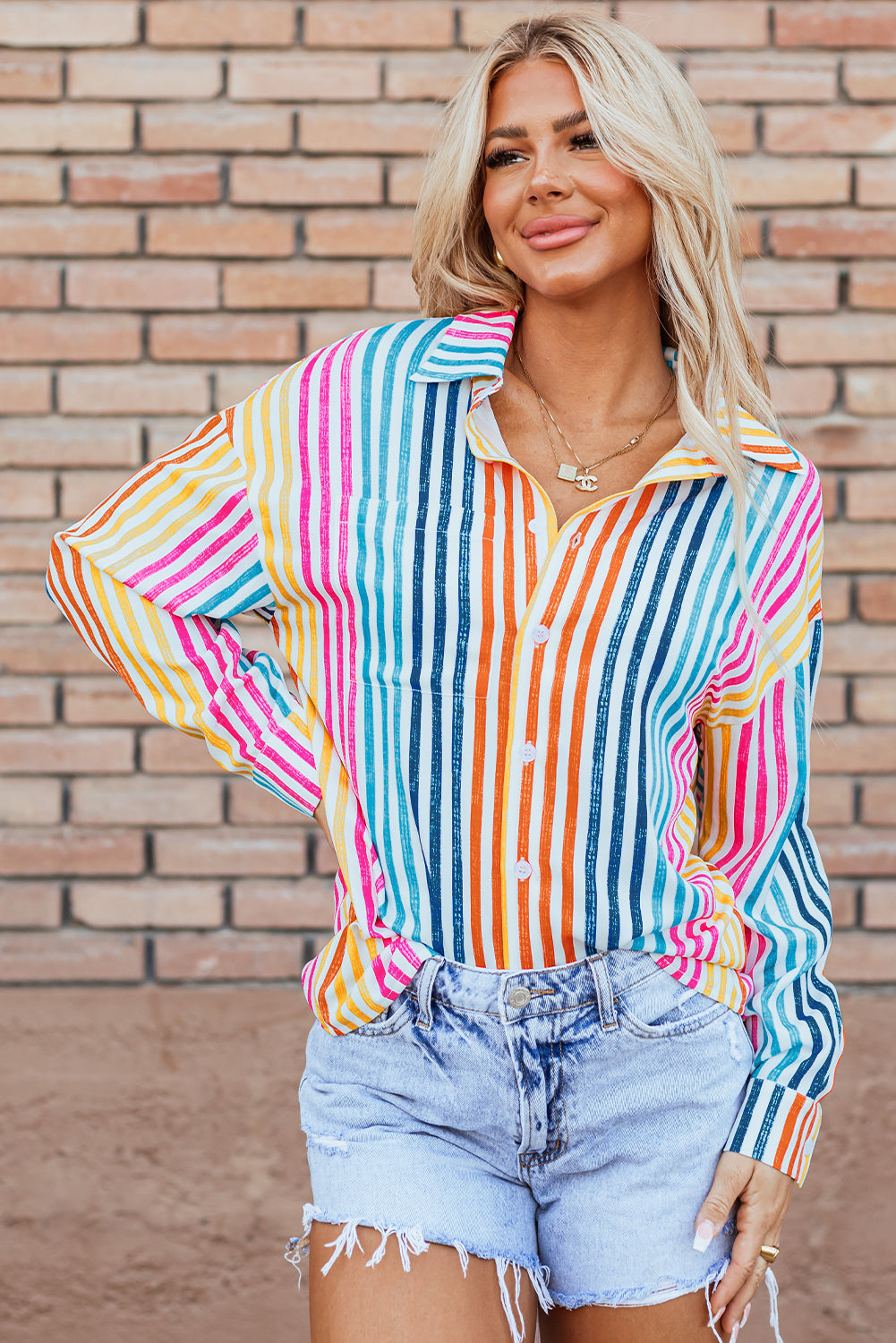 Multicolor Stripe Top