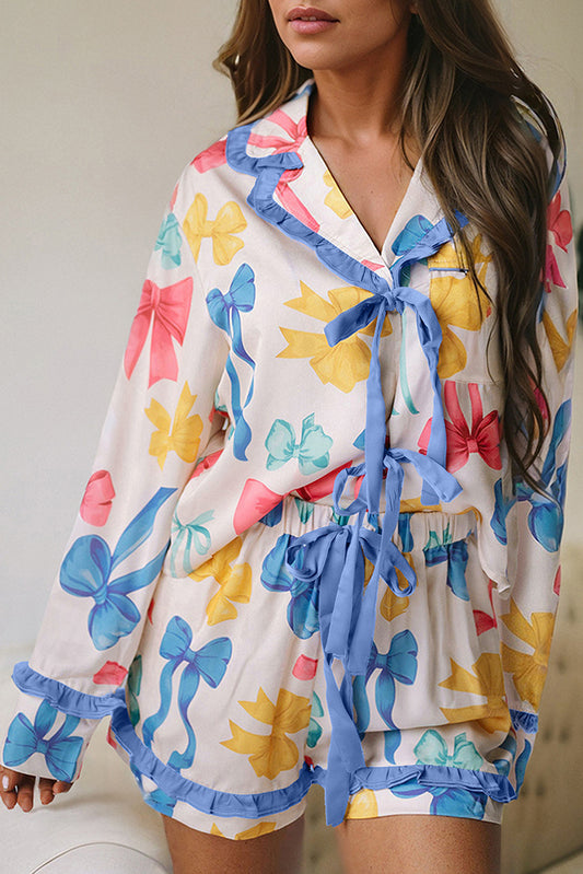 Sky Blue Bow Pajamas