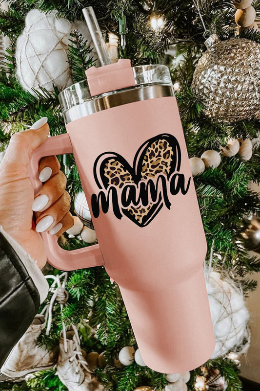 Pink Mama Leopard Heart 40oz Tumbler