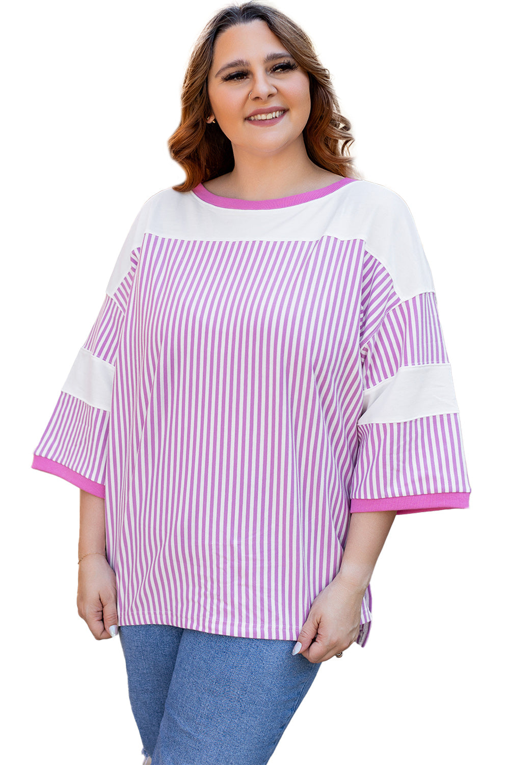 Plus Size Stripe Top