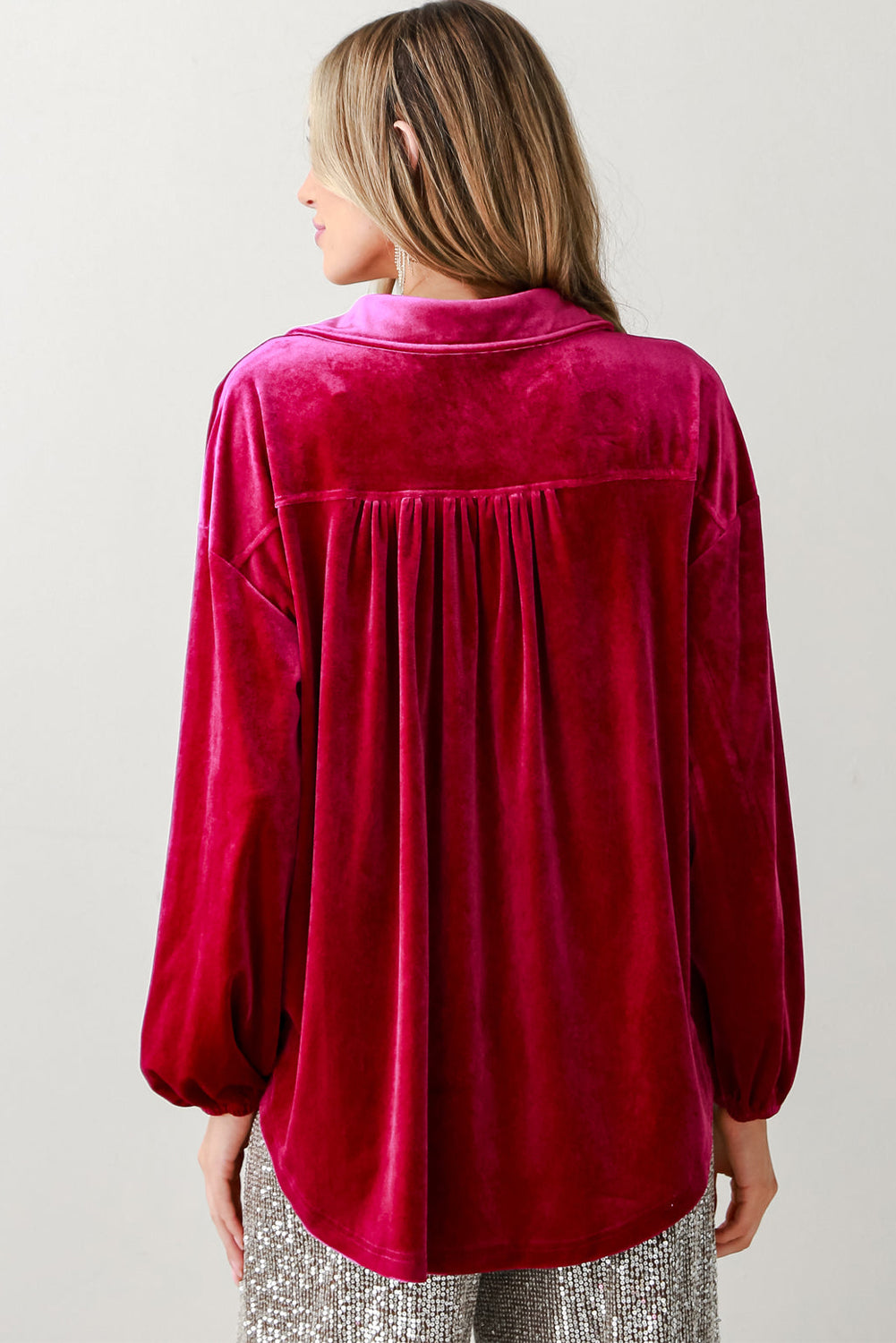 Pitaya Pink Velvet Top