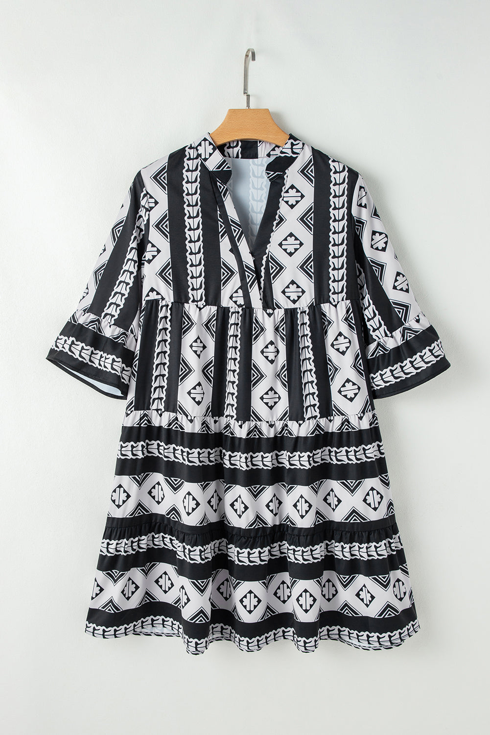 Black Geometric Dress