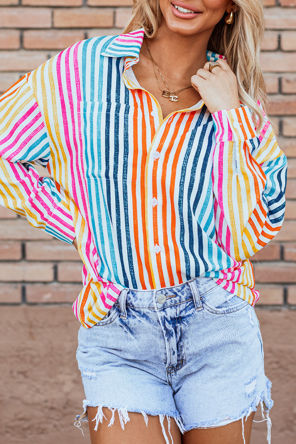 Multicolor Stripe Top