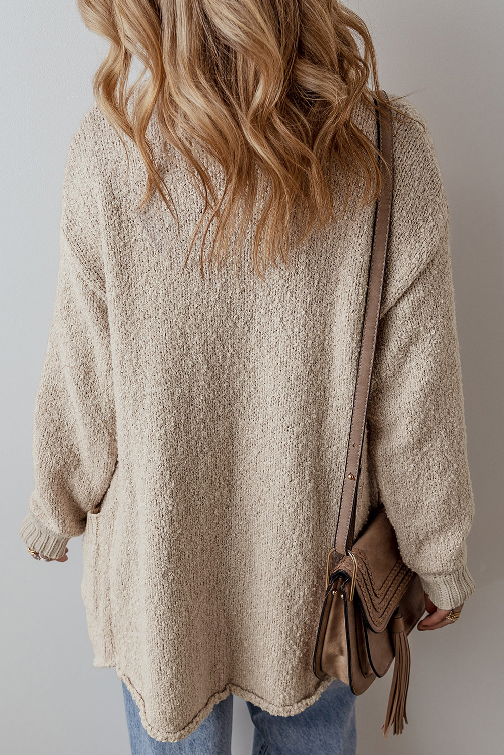 Cream Cardigan with Pockets