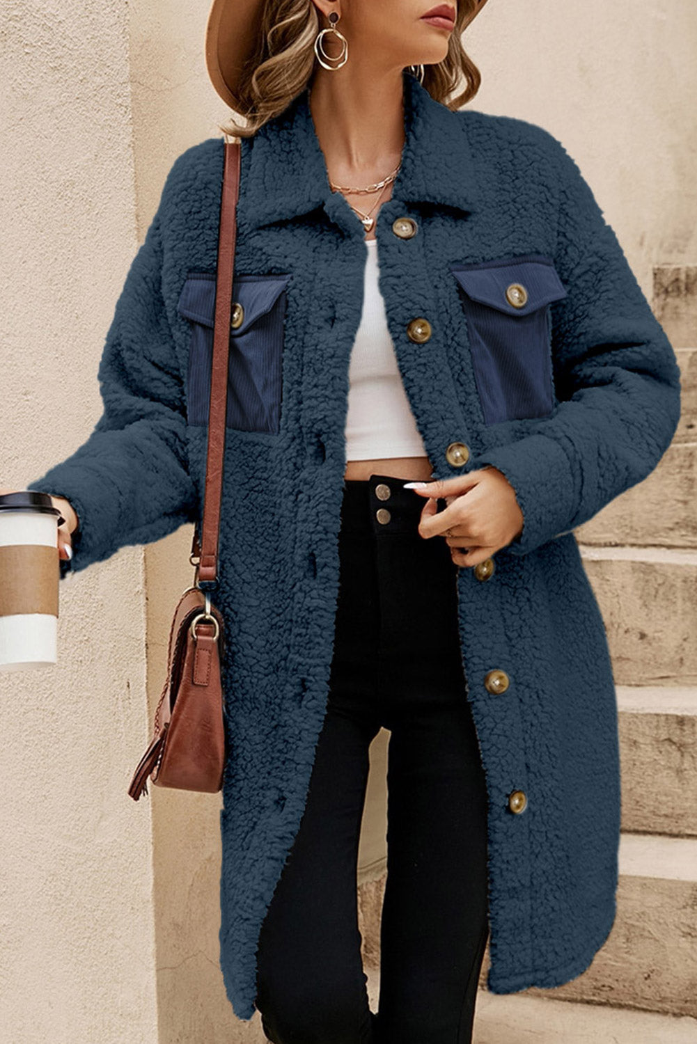 Blue Teddy Coat