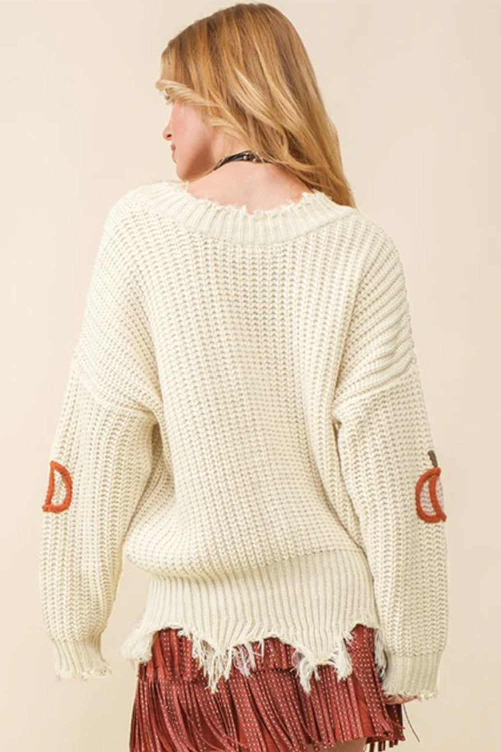 Beige Pumpkin Sweater