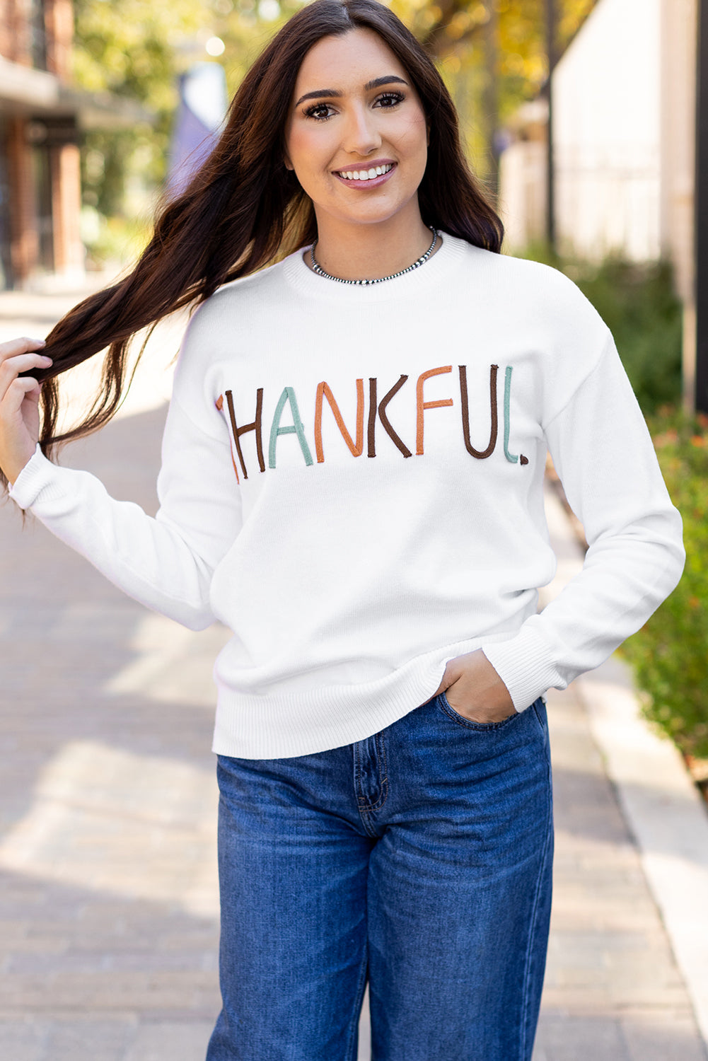 Thankful Ivory Sweater