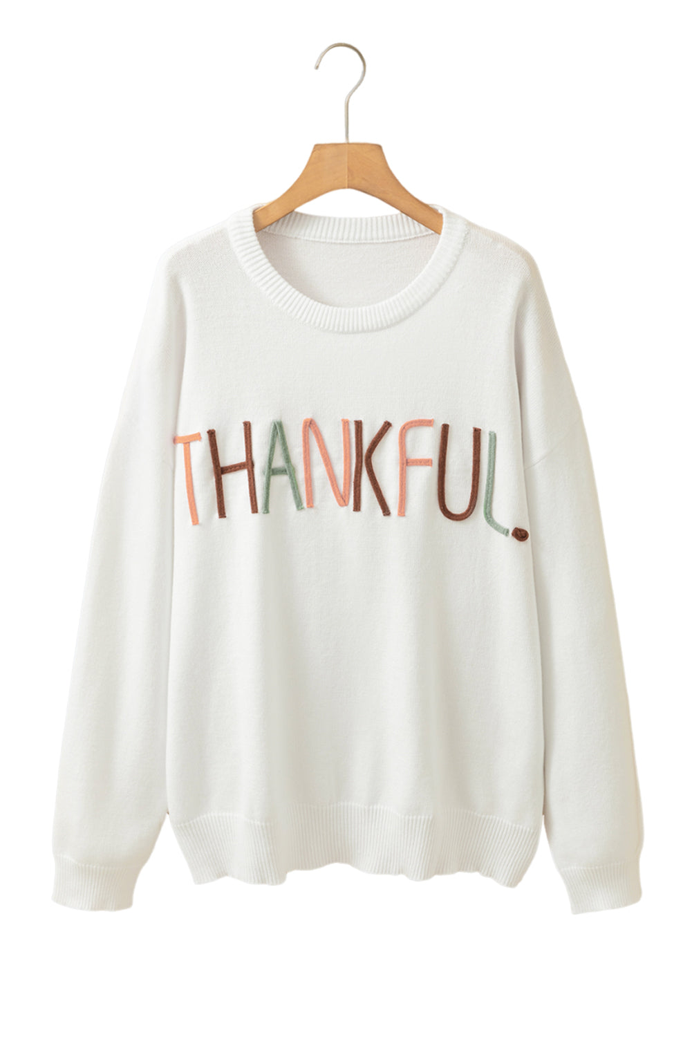 Thankful Ivory Plus Size Sweater