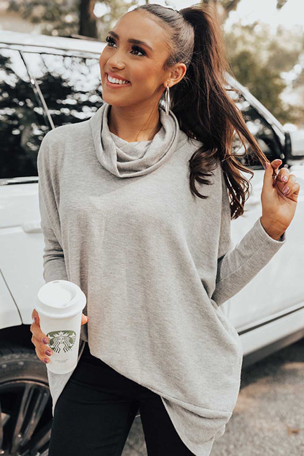 Gray Tunic Top