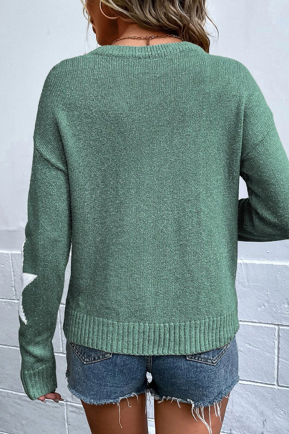 Green Star Sweater